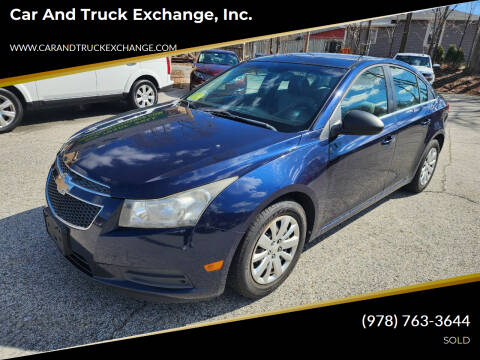 2011 Chevrolet Cruze for sale at Car and Truck Exchange, Inc. in Rowley MA