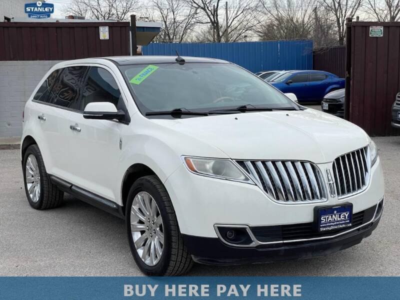 2012 Lincoln MKX for sale at Stanley Automotive Finance Enterprise - STANLEY DIRECT AUTO in Mesquite TX