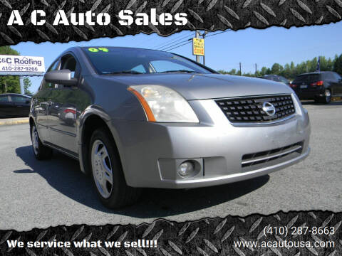 2009 Nissan Sentra for sale at A C Auto Sales in Elkton MD