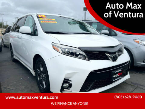 2019 Toyota Sienna for sale at Auto Max of Ventura in Ventura CA