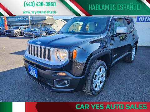 2016 Jeep Renegade for sale at Car Yes Auto Sales in Baltimore MD