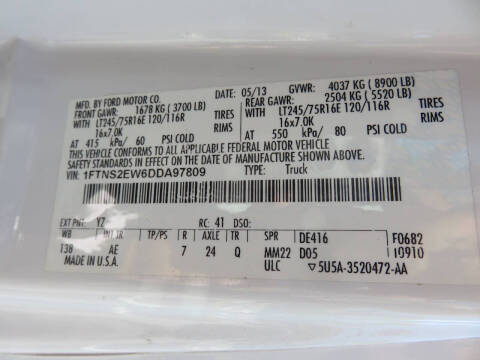 2013 Ford E-Series E-250