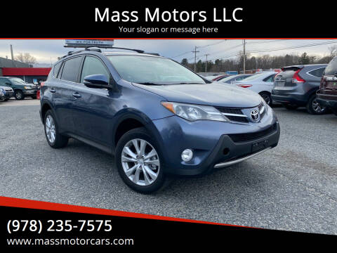 2013 Toyota RAV4 for sale at Mass Motors LLC in Worcester MA