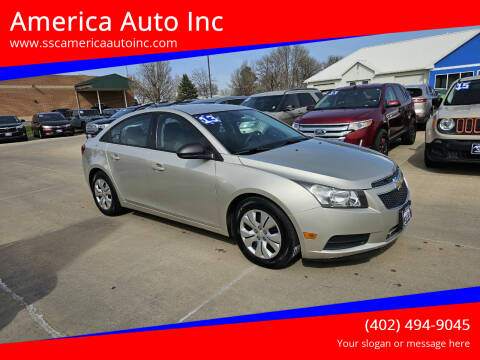 2013 Chevrolet Cruze for sale at America Auto Inc in South Sioux City NE