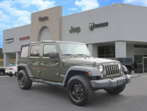2016 Jeep Wrangler Unlimited for sale at Hayes Chrysler Dodge Jeep of Baldwin in Alto GA