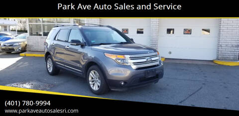 2013 Ford Explorer for sale at Park Ave Auto Sales and Service in Cranston RI
