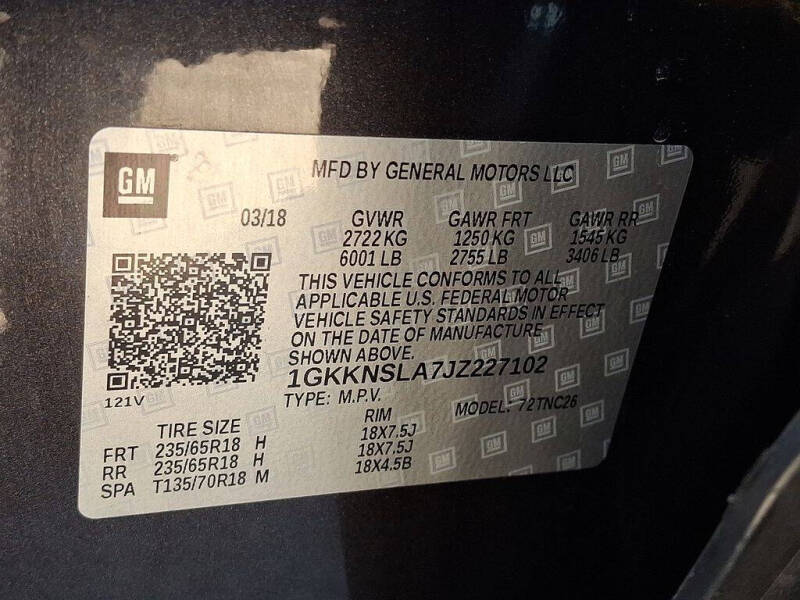 2018 GMC Acadia SLE-2