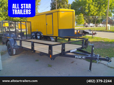 2022 Rice Trailers 76 INCH X 14 FOOT UTILITY for sale at ALL STAR TRAILERS Utilities in , NE