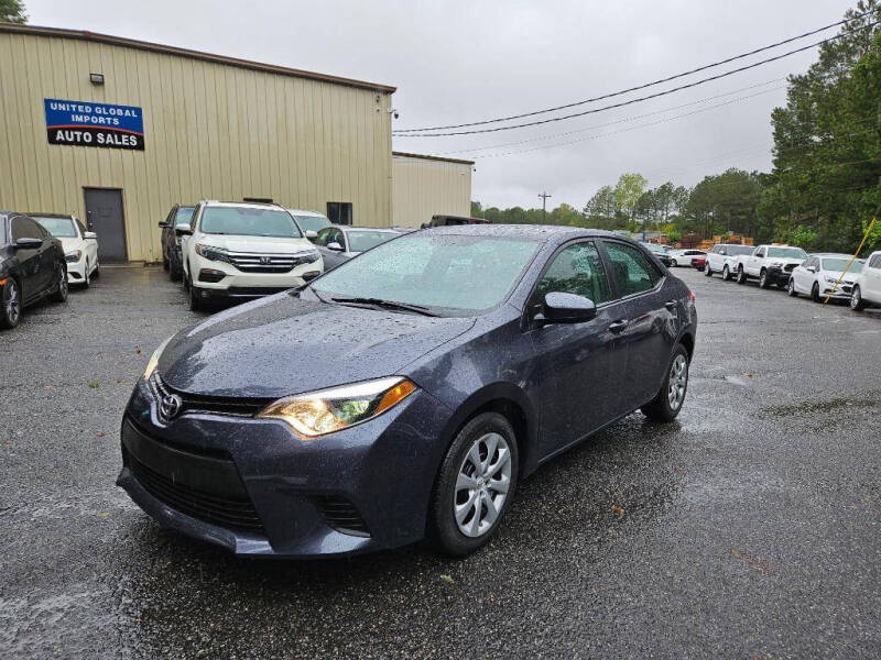 2015 Toyota Corolla for sale at United Global Imports LLC in Cumming GA