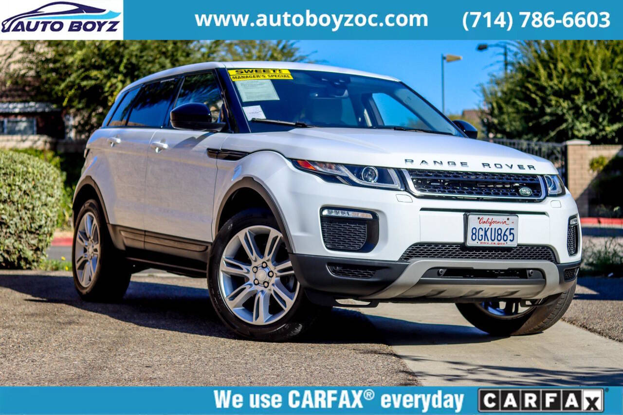 2018 Land Rover Range Rover Evoque for sale at Auto Boyz in Garden Grove, CA