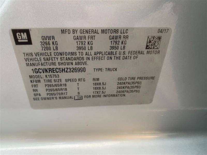 2017 Chevrolet Silverado 1500