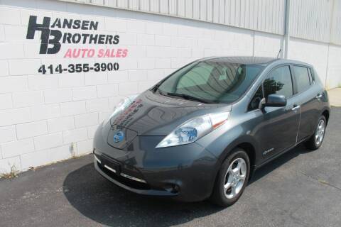 2013 Nissan LEAF for sale at HANSEN BROTHERS AUTO SALES in Milwaukee WI