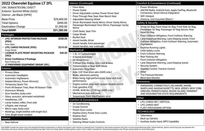 2022 Chevrolet Equinox LT