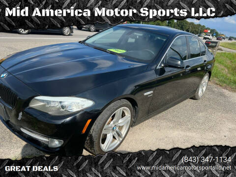 2011 BMW 5 Series for sale at Mid America Motor Sports LLC in Conway SC