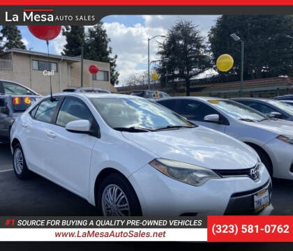 2015 Toyota Corolla for sale at La Mesa Auto Sales in Huntington Park CA