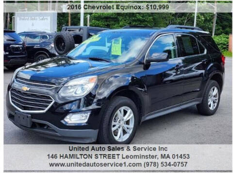 2016 Chevrolet Equinox for sale at United Auto Sales & Service Inc in Leominster MA