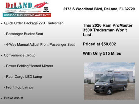 2026 RAM ProMaster
