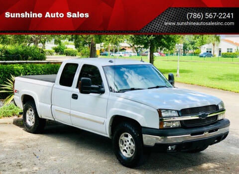 2004 Chevrolet Silverado 1500 for sale at Sunshine Auto Sales in Oakland Park FL