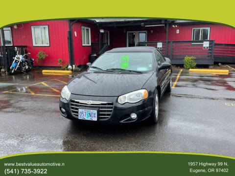 2004 Chrysler Sebring for sale at Best Value Automotive in Eugene OR