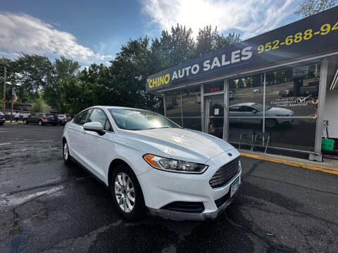 2016 Ford Fusion for sale at Chinos Auto Sales in Crystal MN