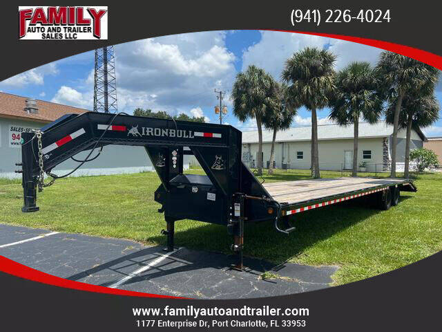 2022 IRONBULL  12ton gooseneck deckover for sale at Family Auto and Trailer Sales LLC in Port Charlotte FL