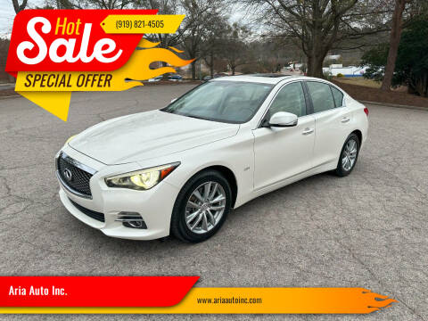 2016 Infiniti Q50 for sale at Aria Auto Inc. in Raleigh NC