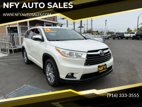 2016 Toyota Highlander for sale at NFY AUTO SALES in Sacramento CA