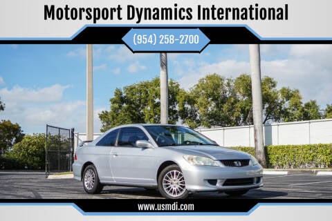 2005 Honda Civic for sale at Motorsport Dynamics International in Pompano Beach FL