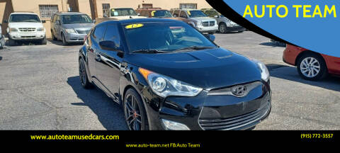 2012 Hyundai Veloster for sale at AUTO TEAM in El Paso TX