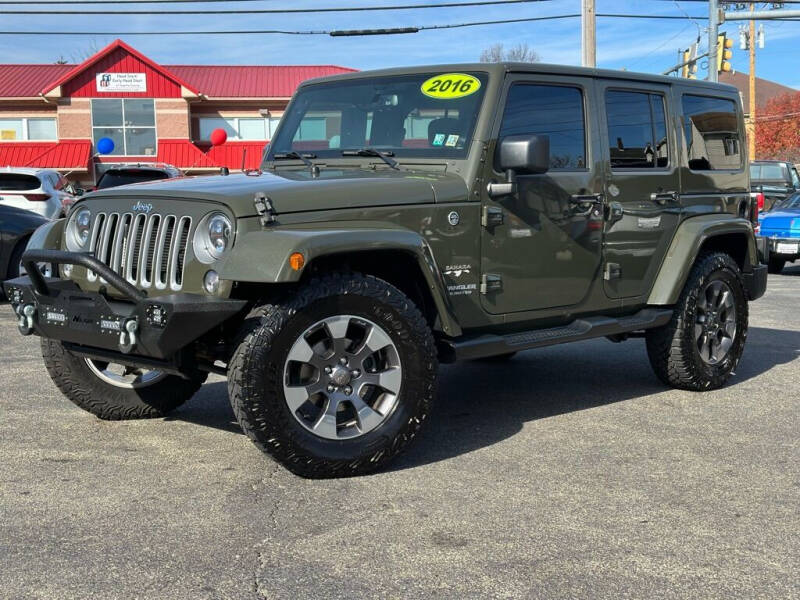 2016 Jeep Wrangler Unlimited for sale at Sisson Pre-Owned in Uniontown PA