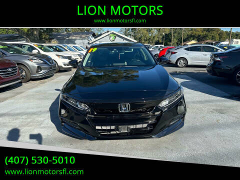 2019 Honda Accord for sale at LION MOTORS in Orlando FL