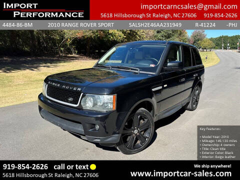 2010 Land Rover Range Rover Sport for sale at Import Performance Sales in Raleigh NC