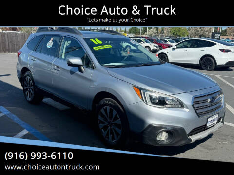 2016 Subaru Outback for sale at Choice Auto & Truck in Sacramento CA