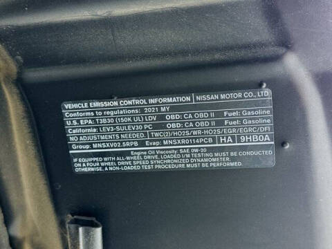 2021 Nissan Altima 2.5 SV