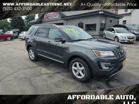 2017 Ford Explorer for sale at AFFORDABLE AUTO, LLC in Green Bay WI