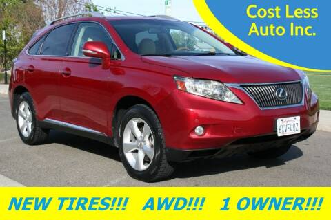 2010 Lexus RX 350 for sale at Cost Less Auto Inc. in Rocklin CA