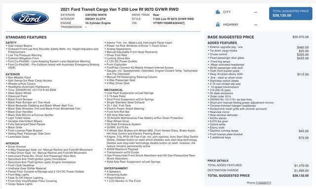 2021 Ford Transit