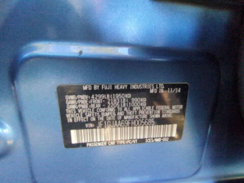 2015 Subaru Impreza 2.0i