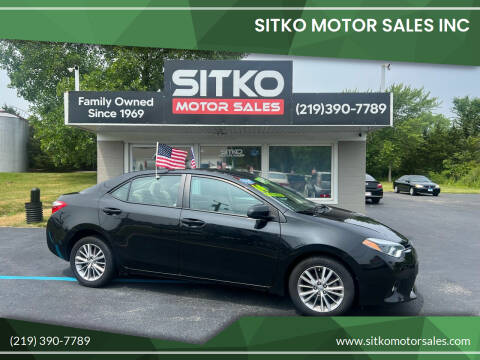 2014 Toyota Corolla for sale at SITKO MOTOR SALES INC in Cedar Lake IN