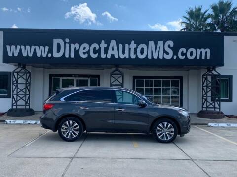 2014 Acura MDX for sale at Direct Auto in D'Iberville MS