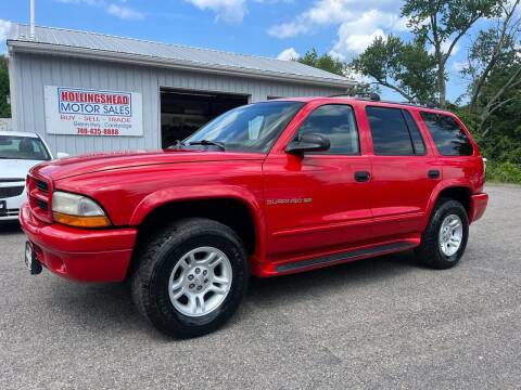 2001 Dodge Durango for sale at HOLLINGSHEAD MOTOR SALES in Cambridge OH