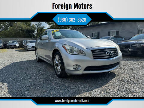 2013 Infiniti M37 for sale at Foreign Motors in Kannapolis NC