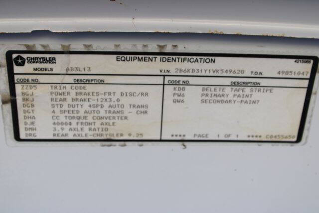 1997 Dodge Ram Van 3500