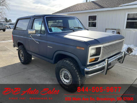 1984 Ford Bronco for sale at B & B Auto Sales in Brookings SD