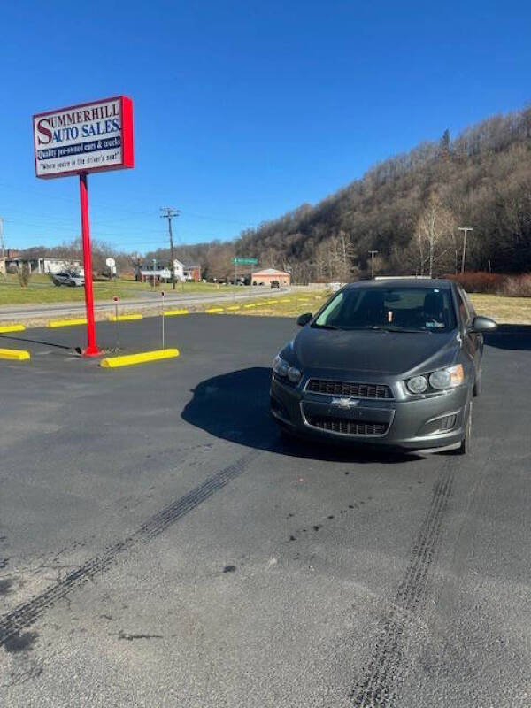 2014 Chevrolet Sonic for sale at SUMMERHILL AUTO SALES INC in Summerhill PA