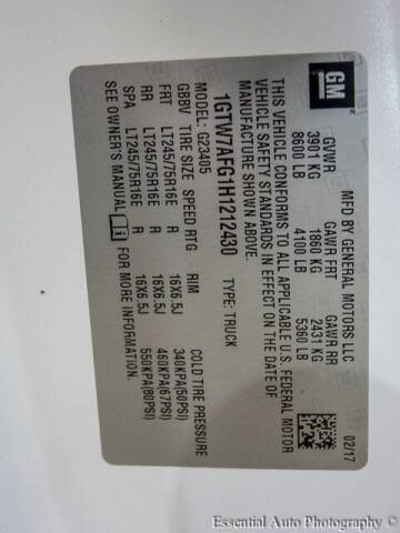 2017 GMC Savana 2500