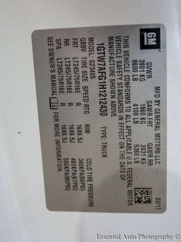 2017 GMC Savana 2500