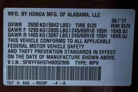 2017 Honda Pilot EX-L