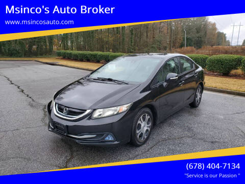 2013 Honda Civic for sale at Msinco's Auto Broker in Snellville GA