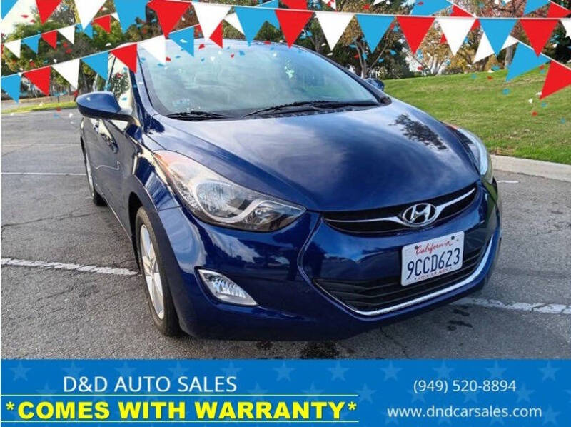 2013 Hyundai Elantra for sale at D&D AUTO SALES in Whittier CA